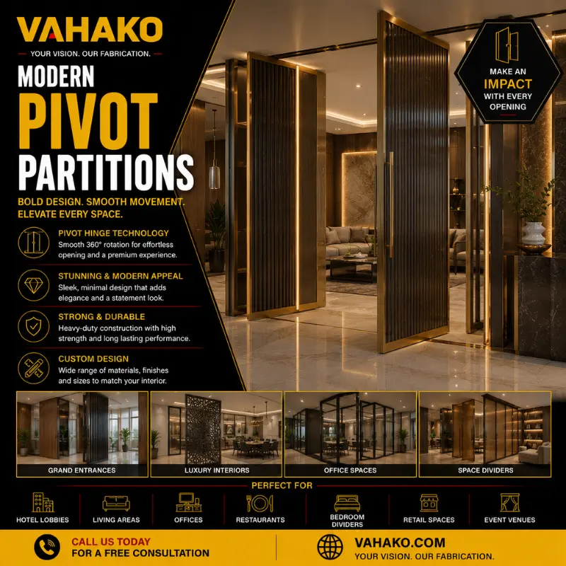 Modern pivot room and lobby partition systems in Sri Lanka